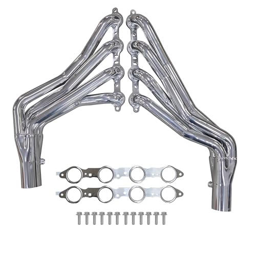 Ceramic Coated LS Swap Long Tube Headers for 19731987 Chevy GMC C10 K10 Square Body Trucks and 19881991 Blazer Jimmy Suburban 2WD 4WD with MLS Gaskets by Certified Automotive Experts