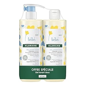 Klorane Baby Bébé Soft Badegel (2 x 500ml Pack)