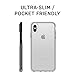 OTTERBOX SYMMETRY CLEAR SERIES Case for iPhone Xs & iPhone X - Retail Packaging - STARDUST (SILVER FLAKE/CLEAR)
