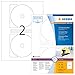 Produktbild HERMA Etikett, CDs/DVDs, Inkjet/Laser/Kopierer, selbstklebend, Loch 17 mm, Ø: 116 mm, weiß (200 Stück), Sie erhalten 1 Packung á 200 Stück