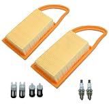SecosAutoparts 2Pcs Air Filter Tune Up Kit Compatible with STHIL BR700 BR600 BR550 BR500 Backpack