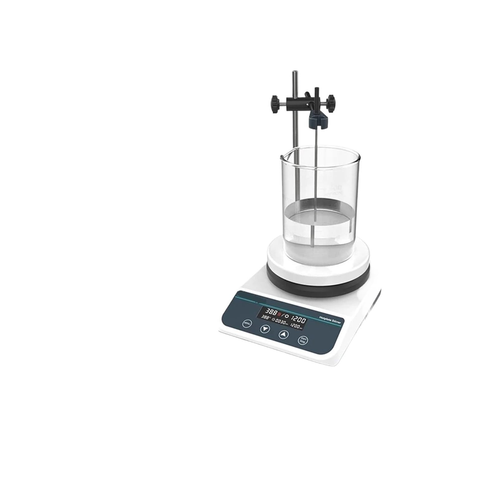 Agitador magnético de Placa calefactora con Pantalla Digital, agitador magnético con calefacción, termostático de Laboratorio(HS5C(2L LCD))