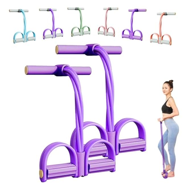 Stirrup Puller for Exercise, 2025 Upgraded Stretching Belt, Latex Pull Rope Fitness Equipment, Used for Strength Training, Abdomen, Waist, Arms, Legs, Home Fitness Equipment