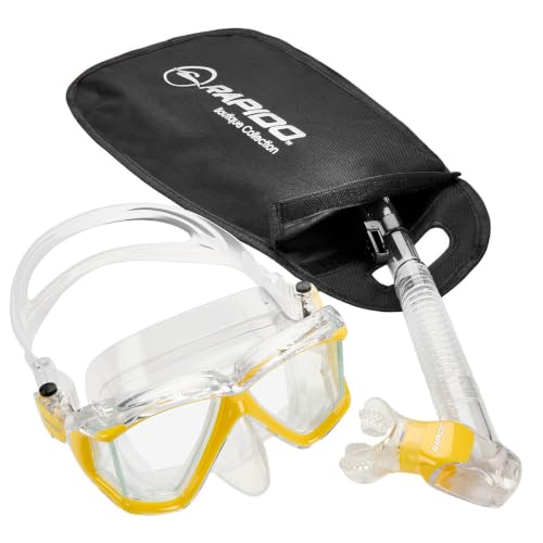 Máscara y snorkel combo Phantom Aquatics Panto-180 de cuatro lentes miniatura 2