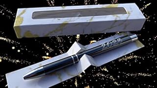 SpoonFromTheMoon 2023 Gift, Laser Engraved 2023 Pen, Xmas Pens, Merry Christmas pen with gift box, Boss Pen, Thank You Gift, Engraved 2023 Pen, Graphite Colour/Black Ink