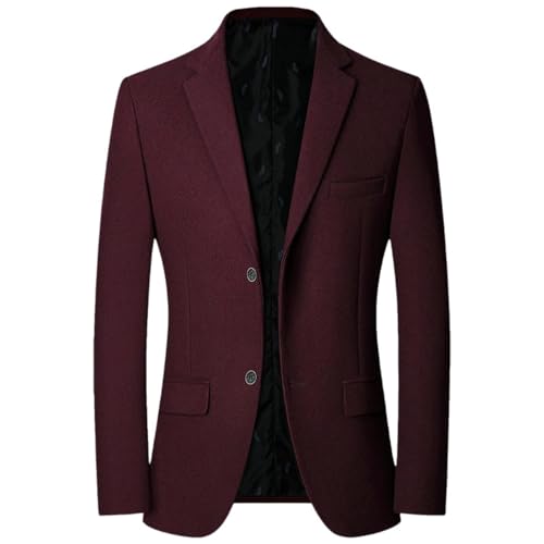 Blazer décontracté classique homme tweed veste mi-saison sans plis