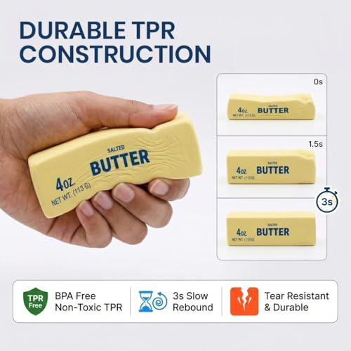 Image of PATPAT Squeeze Butter Fidget Toys Adults, Realistic Butter Stick