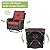 Rilyson Wicker Patio Furniture Set - 5 Piece Rattan Outdoor Sectional Conversation Sets with 2 Rocking Swivel Chairs,2 Ottomans and 1 Sofa for Porch Deck Garden(Brown/Red)