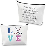 Hockey-Liebhaber Geschenke Hockey-Make-up-Tasche Eishockey-Geschenke Feldhockey-Geschenke für Hockeyspieler Fans Hockey-Kosmetiktasche, Hockeytasche, Modisch