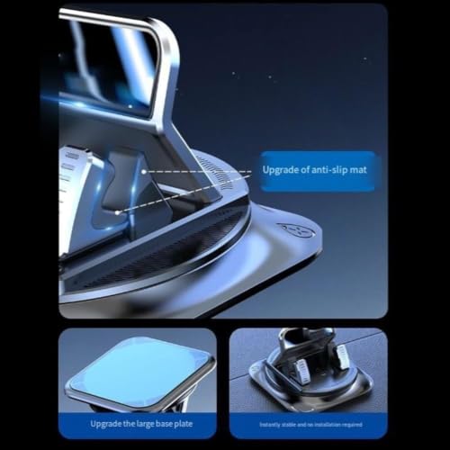 EXCTLOE Accroche Téléphone Auto pour Fiat Topolino EV 2Seats 2025 Modèle Amélioré Résistant au Soleil Verrouillage Sécurisé Anti-Secousse – vue 7