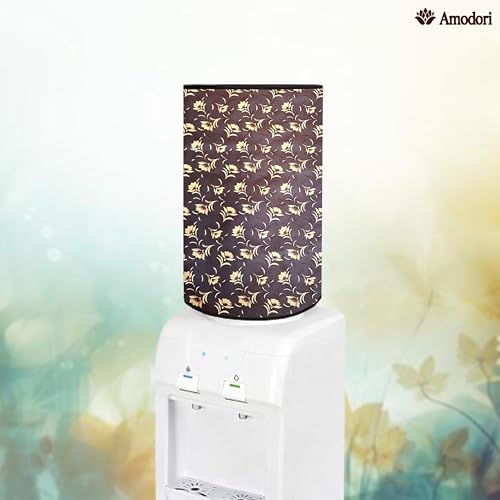 Image of Multicolor 20 Litre Water Dispenser Bottle Cover | Waterproof & Dustproof PVC Fabric | Reusable Protective Cover for 20L Water Can (floral-23)