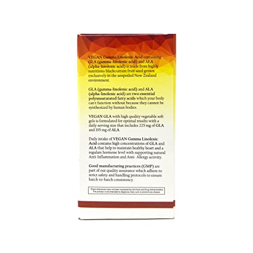 Vision Smart Center Black Currant Seed Oil 1500 Mg / 225 Mg Gla 15%/195 Mg Ala/ 37 Mg Sda - Promotes Optimal Skin, Joint & Eye Health/Gla Oil Antioxidant Formula/ 90 Softgels #TOP3