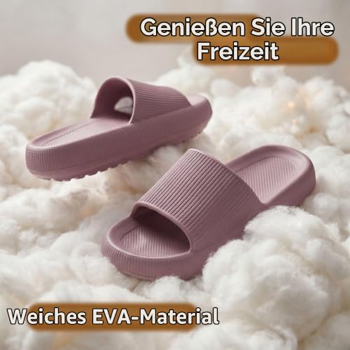 Donpapa Badeschuhe Damen Herren Weich Hausschuhe rutschfest Badeschlappen – Ansicht 5