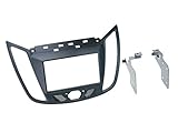 Farbe: dunkelgrau 2 DIN Radioeinbauset Blende Radioanschlusskabel Antennenadapter Komplettset für Ford C-Max DXA ab 12/2010 dunkelgrau