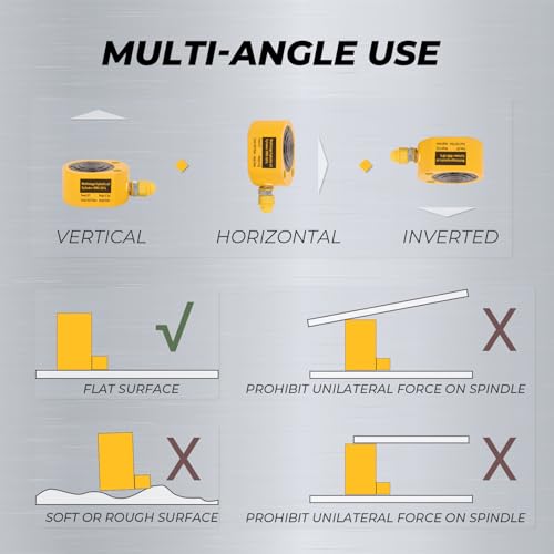 Image of 30T Multi Section Hydraulic Cylinder Jack, 2.12 inch Stroke Hydraulic Ram Jack Lifting Cylinder RMC-301L Mini Portable Power Jack for Shipbuilding, Machinery, Bridge, Construction