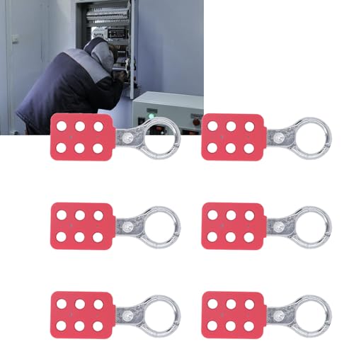 Verrouillage HASPS 6 trous en aluminium pour consignation de sécurité