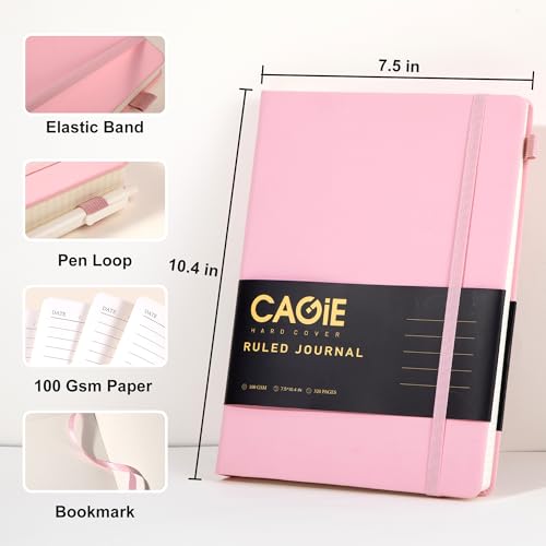 Carnet ligné rose B5 pour organiser vos projets et notes de bureau