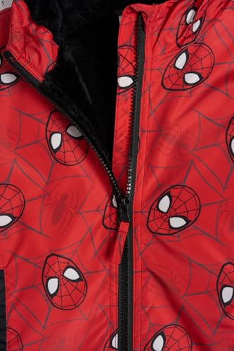 Image of Marvel Spider-Man Boys' Zip-Up Hooded Jacket Toddler to Little Kid