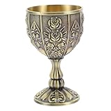 IWOWHERO Copa de Licor Metálica con Vintage Elegante Diseño Retro Resistente para Fiestas y Decoración del Hogar Regalo Original para y Bodas
