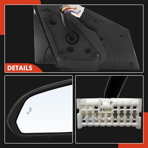 A-Premium Driver Side Power Door Mirror - Compatible with Hyundai Sonata 2015 2016 2017 - Heated Manual Folding Black Outside Rear View Mirror w/Turn Signal Blind Spot Detection by A-Premium - Used condition - Image 8