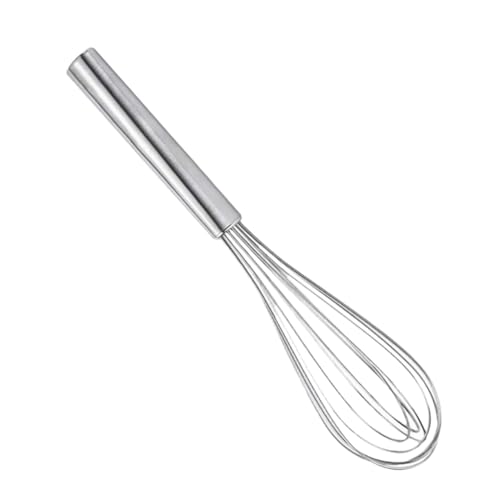 OUNONA Stainless Steel Manual Egg Stirrer Metal Mixer for Cooking Baking Egg Beater for Sauces Pancake Mix More Lightweight Kitchen Gadget