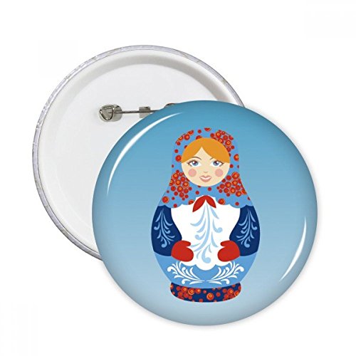 Badge bouton vêtements de décoration motif russe rond