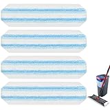 Almohadillas de repuesto compatibles con el sistema de trapeador plano O Cedar H2prO de microfibra para fregona plana...