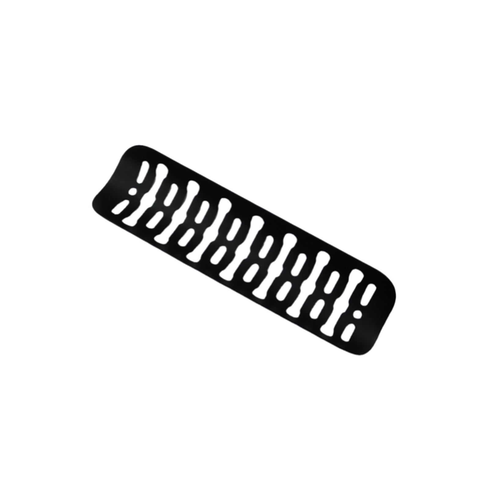 Protector térmico de escape curvo universal para moto de acero negro 4