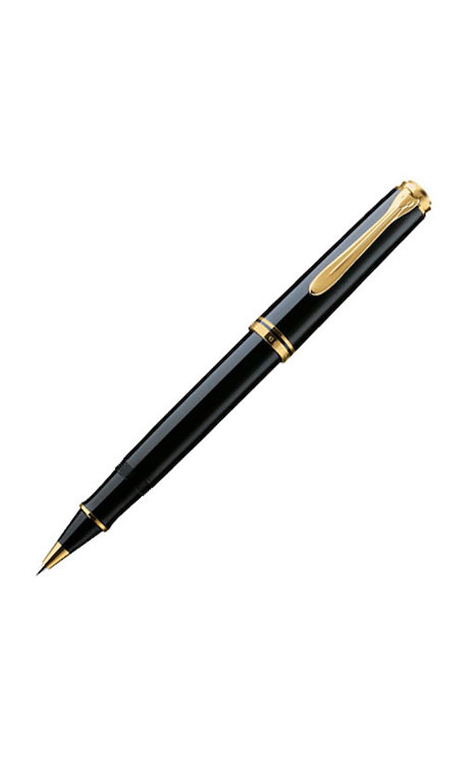 Pelikan Tintenroller Souverän 600, Schwarz, hochwertiger Roller im Geschenk-Etui, 997544