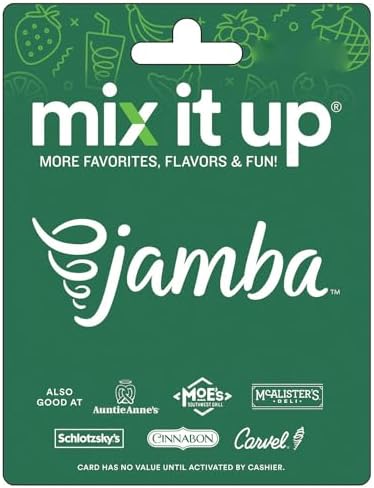 Jamba Juice Physical Gift Card - $50