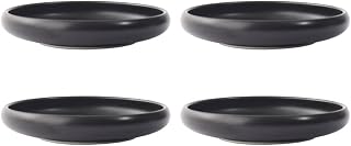Gaolinci Creative Zen Ceramic Plate, Round Smooth Glazed Side Dish Snack Dish Pickle Dish (Set Of 4)