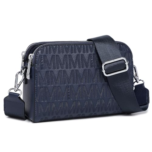 MKP COLLECTION Crossbody Bags for Women Small Shoulder Purses with Adjustable Wide Strap, Triple Zip Design, Trendy Travel Handbag for Daily Use, Cell Phone and Wallet Organizer