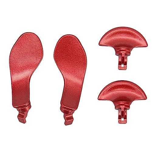 Game-Controller-Rückseitenpaddel, 4 Stück Ersatz-Rückseitenpaddel aus Metall für Edge-Controller (Rot)