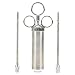 ETvalley Stainless Steel Seasoning Injector Kit with 2-oz Capacity Barrel and 2 Marinade Needles