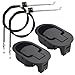 TOVOT 2 Pairs Recliner Replacement Parts Metal Recliner Handle Pull with Cable Release Handle for Sofa (2 PCS Recliner Handle Pulls & 2 PCS Cables) Black