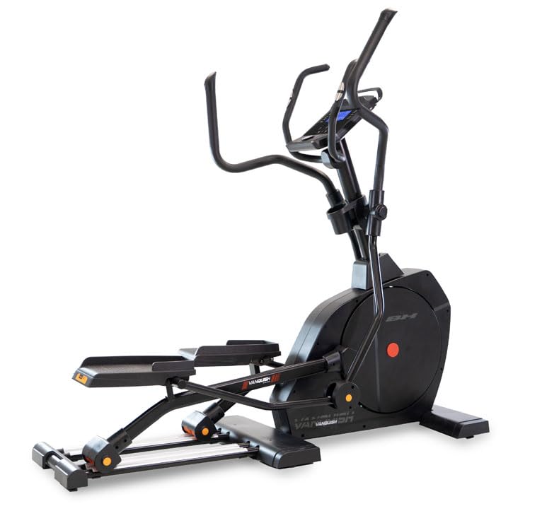 BH Bicicleta Elíptica Vanquish   Kinomap y Zwift   Inercia 35kg   Zancada 51cm   Monitor LCD
