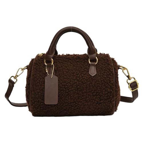 Sac bandoulière en polaire pour femme style décontracté