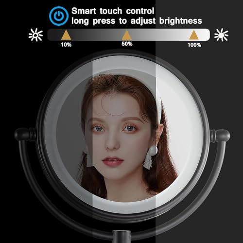 Miroir de vanité rechargeable USB pour une routine beauté parfaite