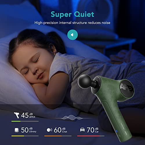Image of Opove Apex Massage Gun 14.5mm for Back Pain & Workout Recovery, Green
