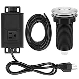 ROMECH Garbage Disposal Air Switch Kit, Sink Top Air Push Button for Waste Disposer, Safe for Wet Hands Food and Waste Disposals up to 2HP (Brushed Stainless Steel)
