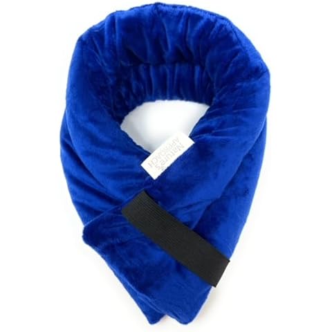 Nature's Approach Neck and Shoulder Plush Pack Microwave Heating Pad, Microwavable Heating Pads for Hot and Cold Therapy, Hot Packs for Pain Relief, Standard (26 x 5 in), Royal Blue Cover