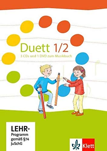 Duett 1-2: 3 Audio-CDs und 1 DVD zum Schulbuch Klasse 1/2 (Duett. Allgemeine Ausgabe ab 2016)