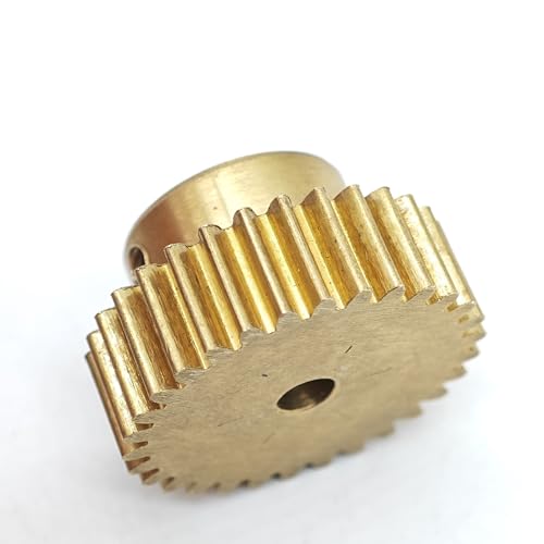 Engrenage droit étagé en laiton 0.5M 96T et pignon en cuivre de 49mm pour modélisme mécanique