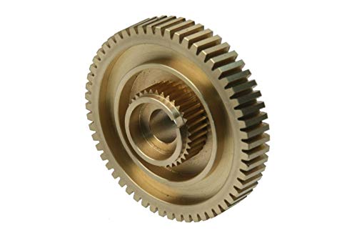 URO Parts 27102413711PRM Transfer Case Motor Gear, Brass vs OEM Plastic