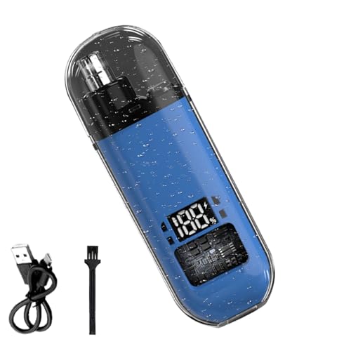 ycezw Cortapelos y nariz – Cortapelos eléctrico para hombre – Pantalla digital inalámbrica recargable máquina para hombre mujer cuidado personal corte acabado