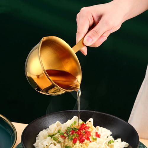 Casserole mini en inox 10 cm avec bec verseur pour plaque induction - 5