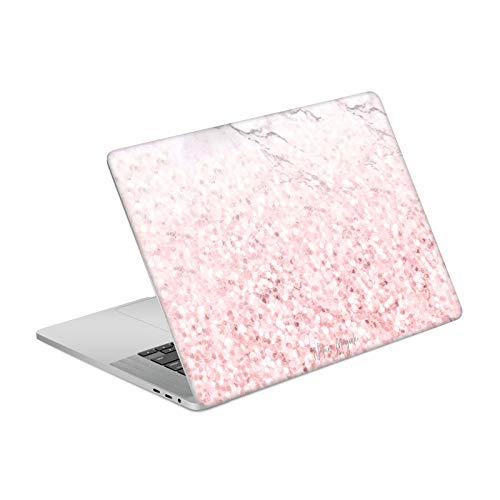 Skin MacBook Pro 16 A2141 autocollant vinyle anti-rayures marbre rose glitter