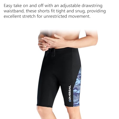 Pantalones cortos de neopreno para hombre, 2 mm de grosor, para buceo, surf y deportes acuáticos miniatura 5