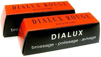 2 Pack Dialux Red Rouge Polishing Compound Gold Jewelry Polish Buffing Rouge 2 Red Bars by JTS