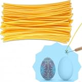 FUANA 120 pezzi di cera d'api italiana per decorazioni ucraine di uova di Pasqua, strisce sottili trasparenti con triplo filtraggio per artigianato dettagliato per le festività